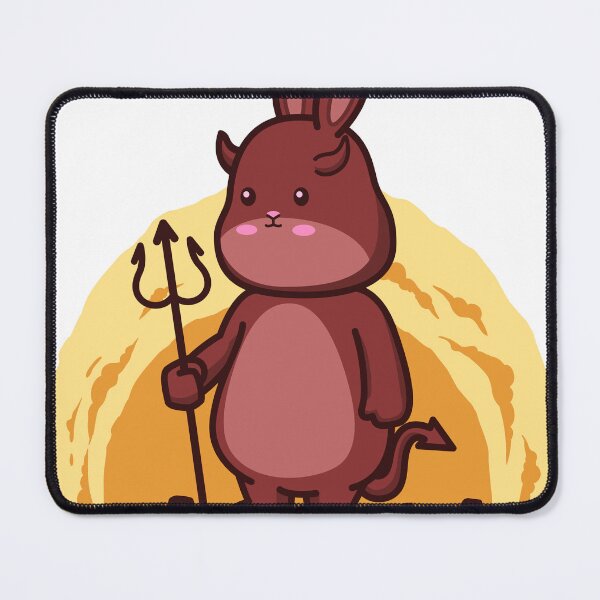 Item preview, Cute bunny being a devil holding a trident designed and sold by chomaruddin tri amboko.