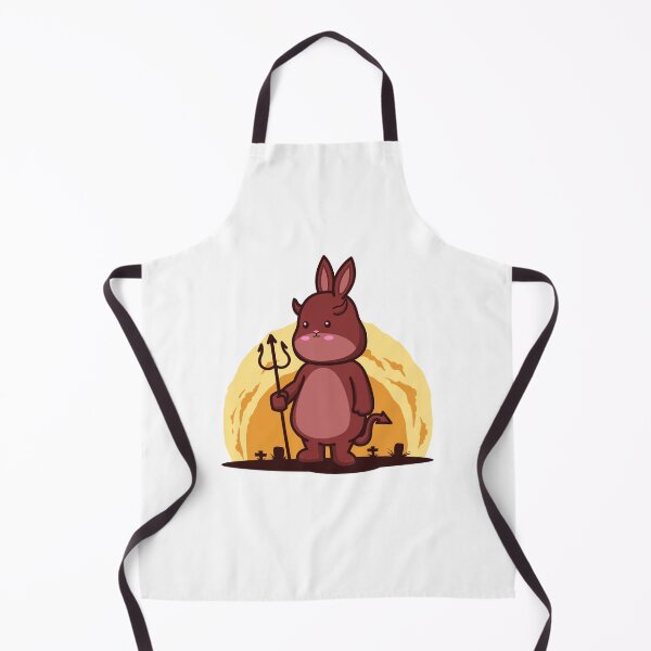 Item preview, Cute bunny being a devil holding a trident designed and sold by chomaruddin tri amboko.