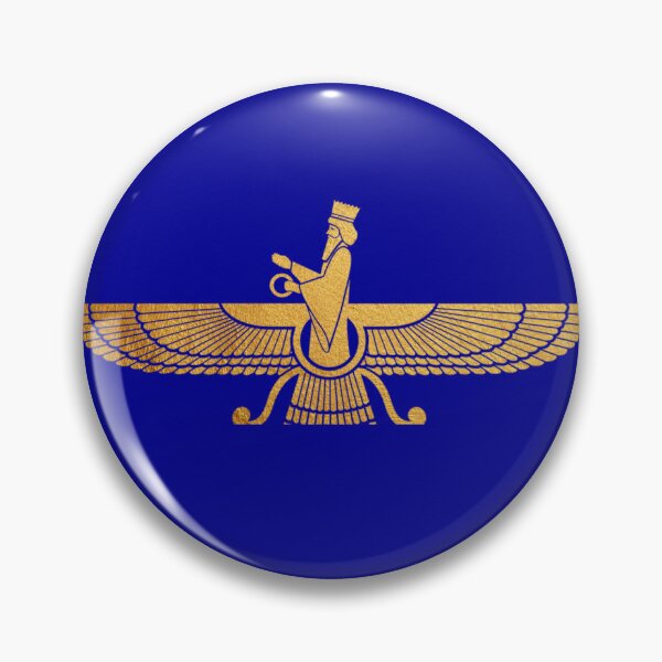 Item preview, Farvahar Gold Good Deeds, Good Thoughts, Good Talks, Persian Art/Decor designed and sold by MahsaWatercolor.