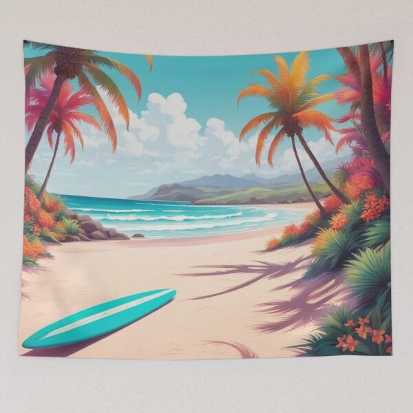 Item preview, Gone surfing with longboard surfboard designed and sold by JackFreestone.