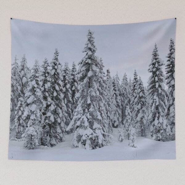 Item preview, Snow covered trees in the forest  designed and sold by Sasas Design.