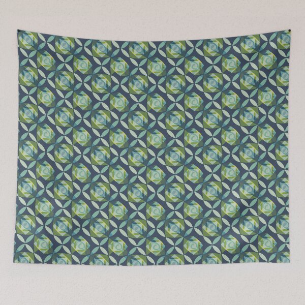 Item preview, Symmetrical and abstract geometric pattern with clean lines designed and sold by SeamlessBlend.