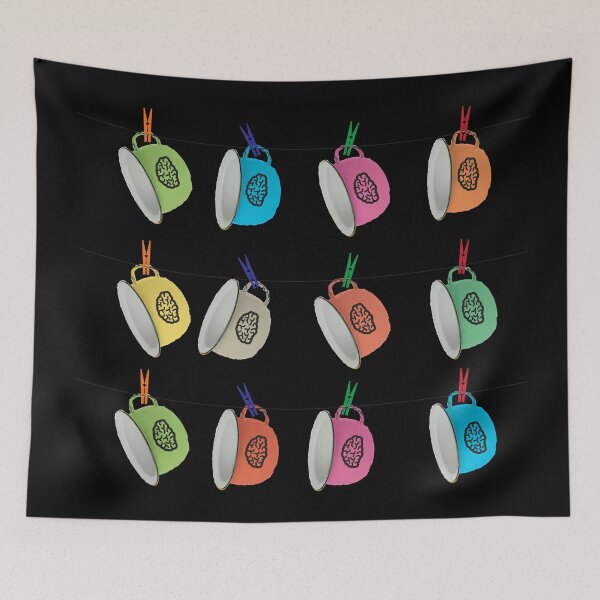 Item preview, Brain Pattern Mugs Hung Up designed and sold by robinstudio.