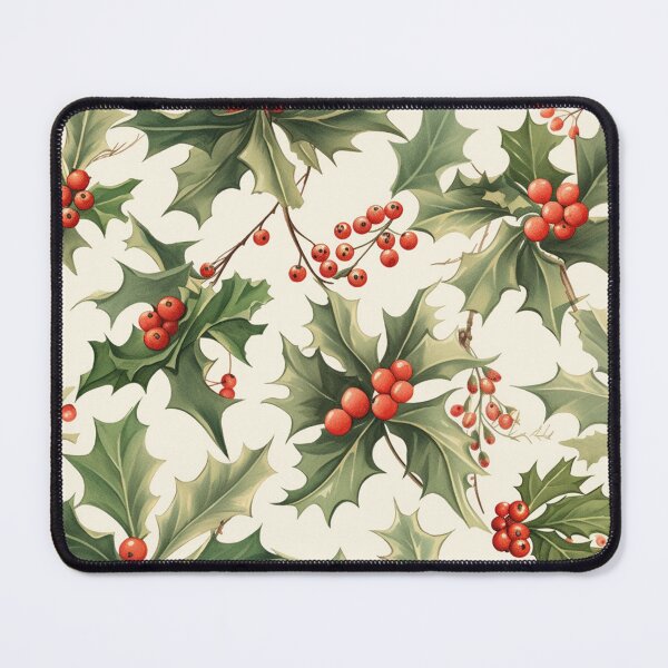 Item preview, Birth month flower december Holly Berry leaves pattern christmas gift designed and sold by OliveAndSnow.