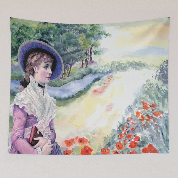 Item preview, VINTAGE LADY POPPY FIELDS Pop Art designed and sold by Bruce ALMIGHTY Baker.