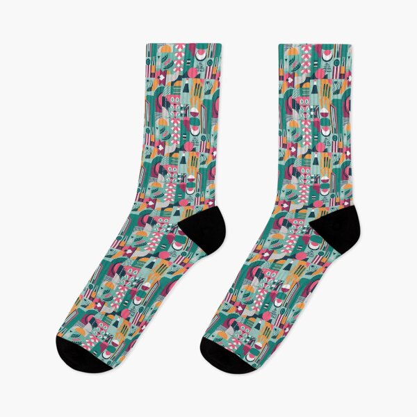 Item preview, Symmetrical and abstract geometric pattern with clean lines designed and sold by SeamlessBlend.