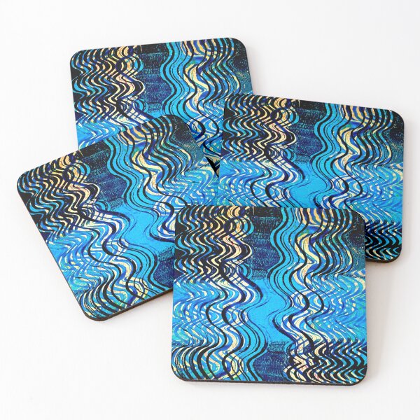 Item preview, Wavy lines printed designed and sold by NinaFlorence.