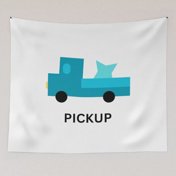 Item preview, pickup truck blue theme v2 designed and sold by fishpressink.