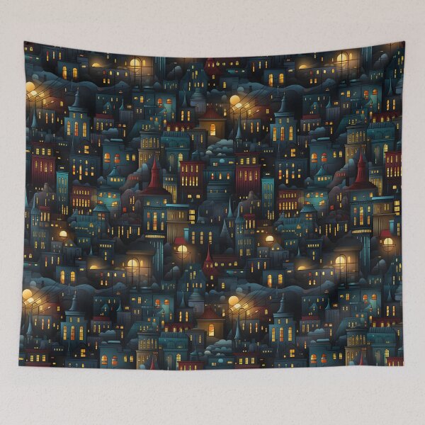Item preview, City In The Night designed and sold by Mindterest.
