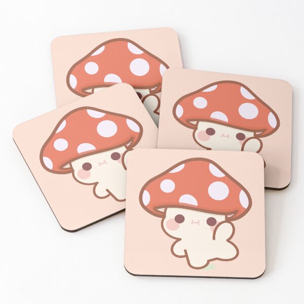 Item preview, Cartoon Mushroom Chibi designed and sold by cutecozynook.