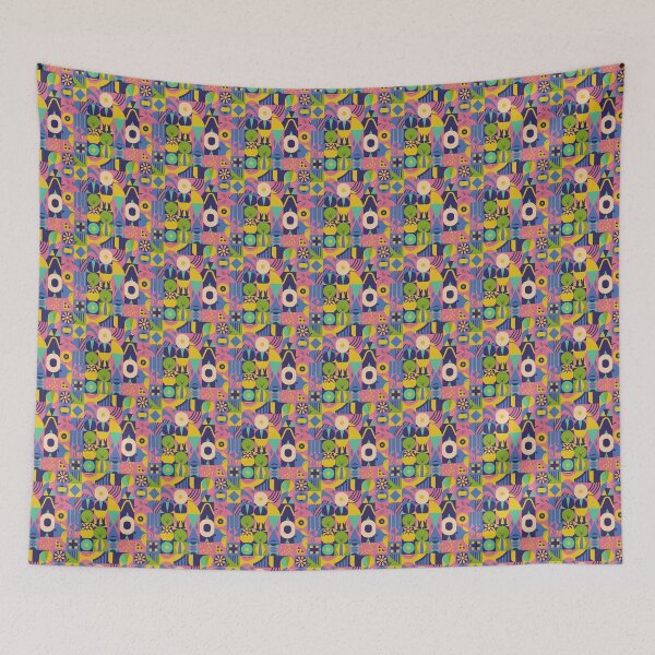 Item preview, Symmetrical and abstract geometric pattern with clean lines designed and sold by SeamlessBlend.