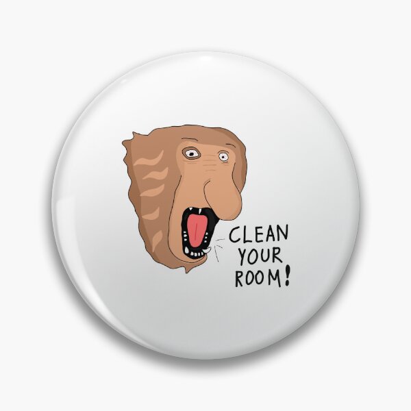Item preview, Clean Your Room Funny Proboscis Monkey Cartoon Illustration designed and sold by Cool Stuff Galore.