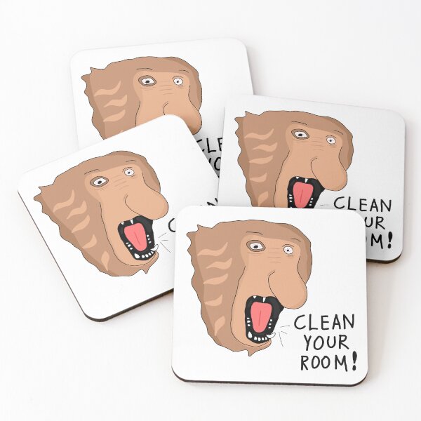 Item preview, Clean Your Room Funny Proboscis Monkey Cartoon Illustration designed and sold by Cool Stuff Galore.