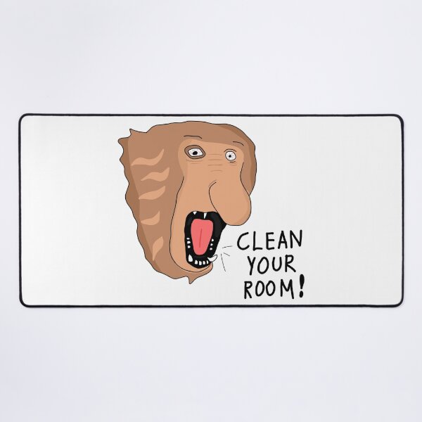 Item preview, Clean Your Room Funny Proboscis Monkey Cartoon Illustration designed and sold by Cool Stuff Galore.
