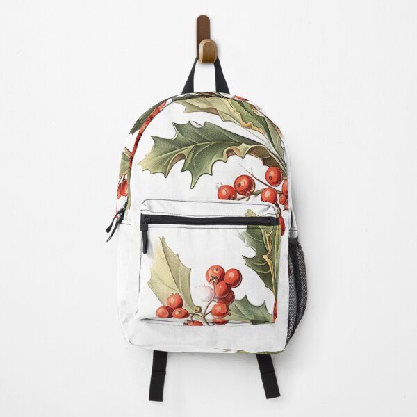 Item preview, Born in december birth flower Holly berry leaves in vintage aesthetic christmas gift designed and sold by OliveAndSnow.