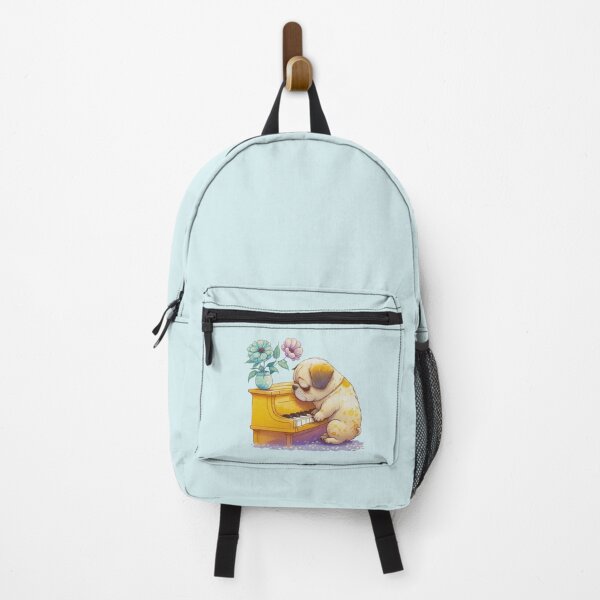 Item preview, Cute Dog Sleeping Against A Piano designed and sold by ZenEvoke.