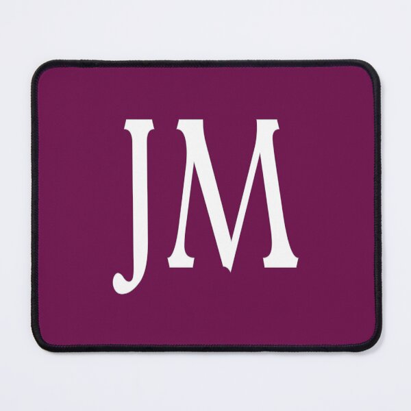 Item preview, JM Initials Monogram White Letters designed and sold by Jeallan Designs.