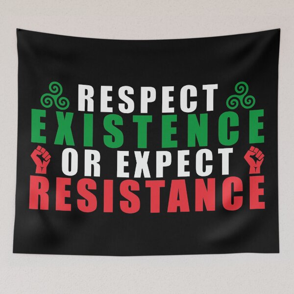 Item preview, Free Palestine Respect Existence or expect resistance designed and sold by SideSignal.