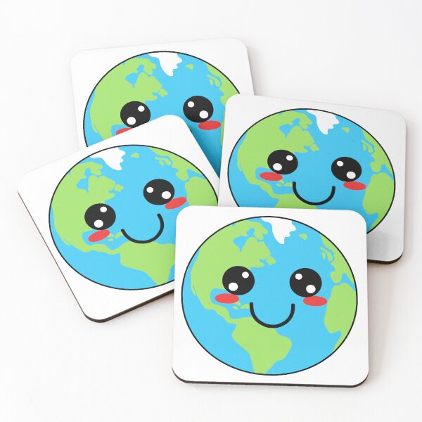 Item preview, Cute Kawaii Planet Earth Green Planet designed and sold by micarto.