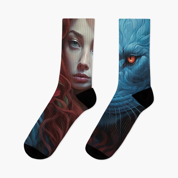 Item preview, Enigma of the Crimson Maiden and Azure Panther designed and sold by oanaunciuleanu.