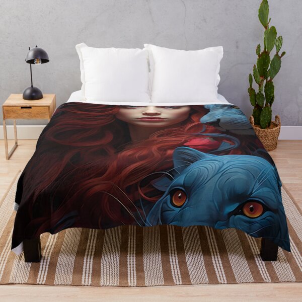 Item preview, Enigma of the Crimson Maiden and Azure Panther designed and sold by oanaunciuleanu.