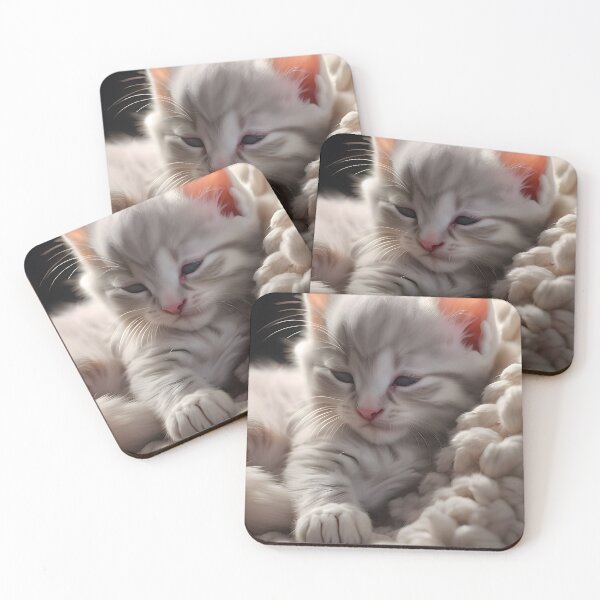 Item preview, "Hyperrealistic Artistry: A Tranquil Newborn Kitten Peacefully Slumbering in a Cozy Setting" designed and sold by Best-Art-32.