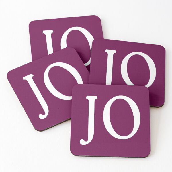 Item preview, JO Initials Monogram White Letters designed and sold by Jeallan Designs.