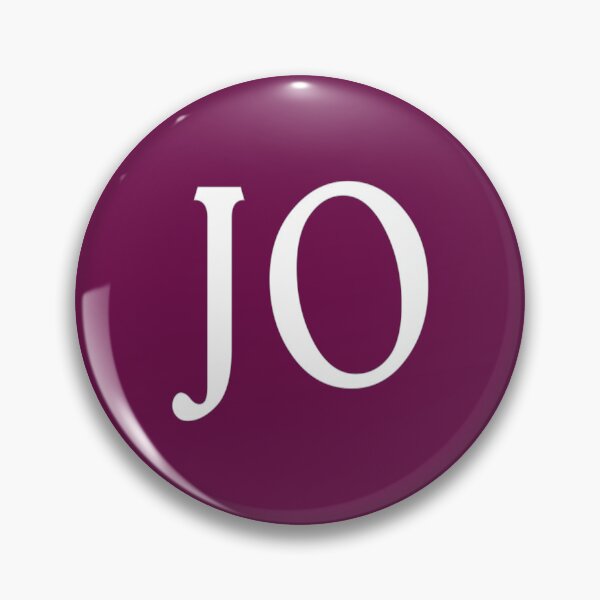 Artikelvorschau, JO-Initialen, Monogramm, weiße Buchstaben entworfen und verkauft von Jeallan Designs.