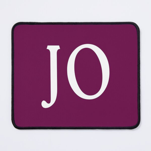 Item preview, JO Initials Monogram White Letters designed and sold by Jeallan Designs.
