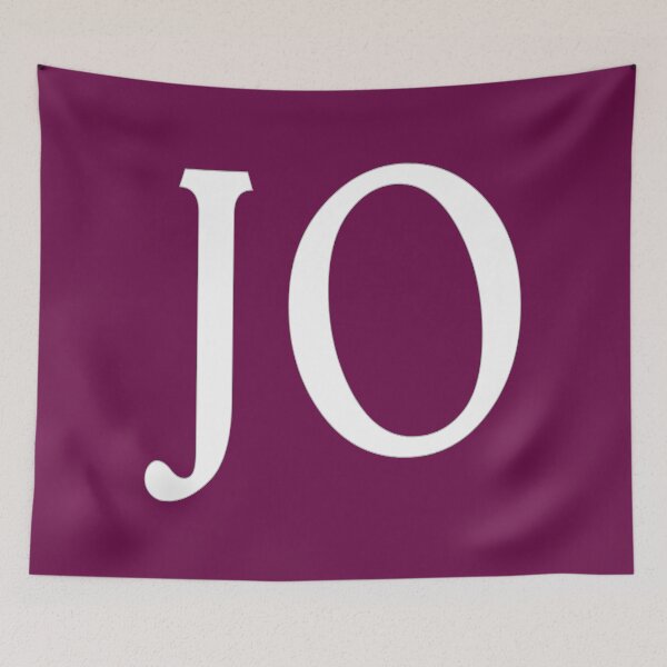 Item preview, JO Initials Monogram White Letters designed and sold by Jeallan Designs.