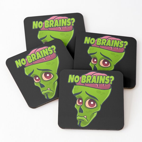 Item preview, Zombie - No Brains? Funny Meme Sarcastic Cartoon Character designed and sold by Chonkitty.