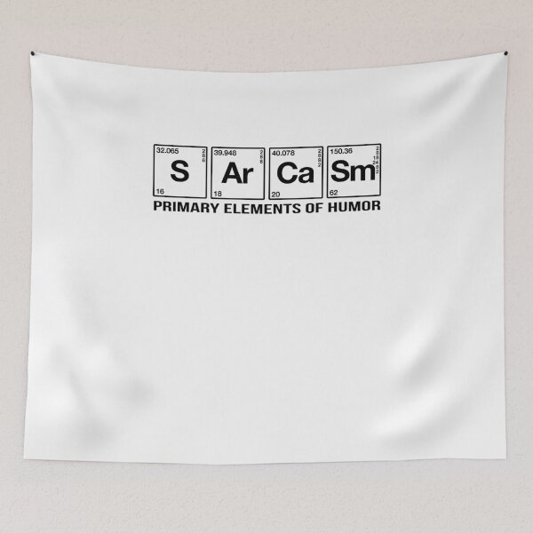 Item preview, Sarcasm Primary Elements of Humor designed and sold by TeeTimeGuys.
