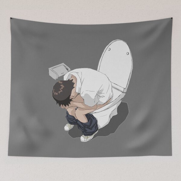 Item preview, Shinji In Toilet designed and sold by TVK3Z0.
