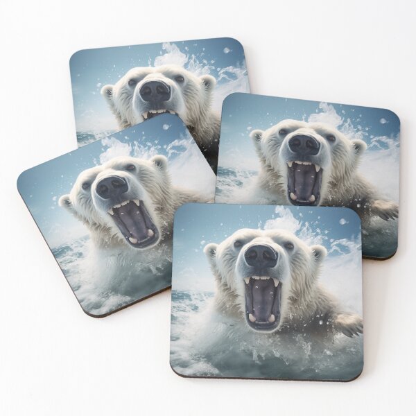 Item preview, Aggressive polar bear  designed and sold by sexypinupart.