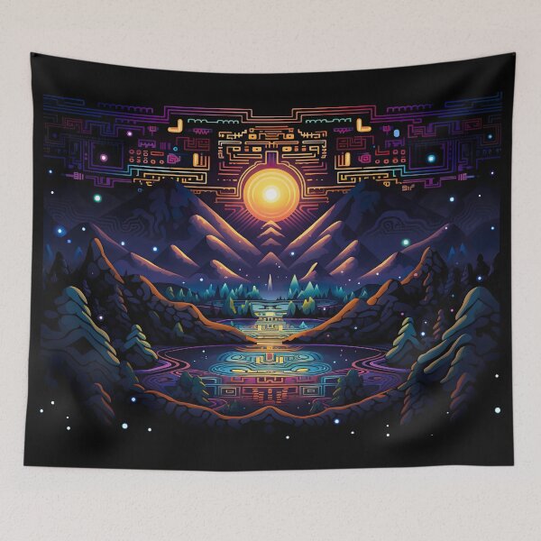 Artikelvorschau, Psychedelic Art | Fantasy Landscape #01 entworfen und verkauft von Fractal-Graphic.