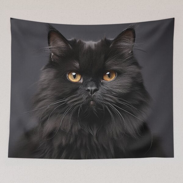 Item preview, Black Persian Cat designed and sold by Elisabeth Lucas.