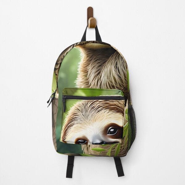 Item preview, "Surreal Splendor: A Lifelike Baby Sloth Gracefully Draped Over a Tree Branch" designed and sold by Best-Art-32.