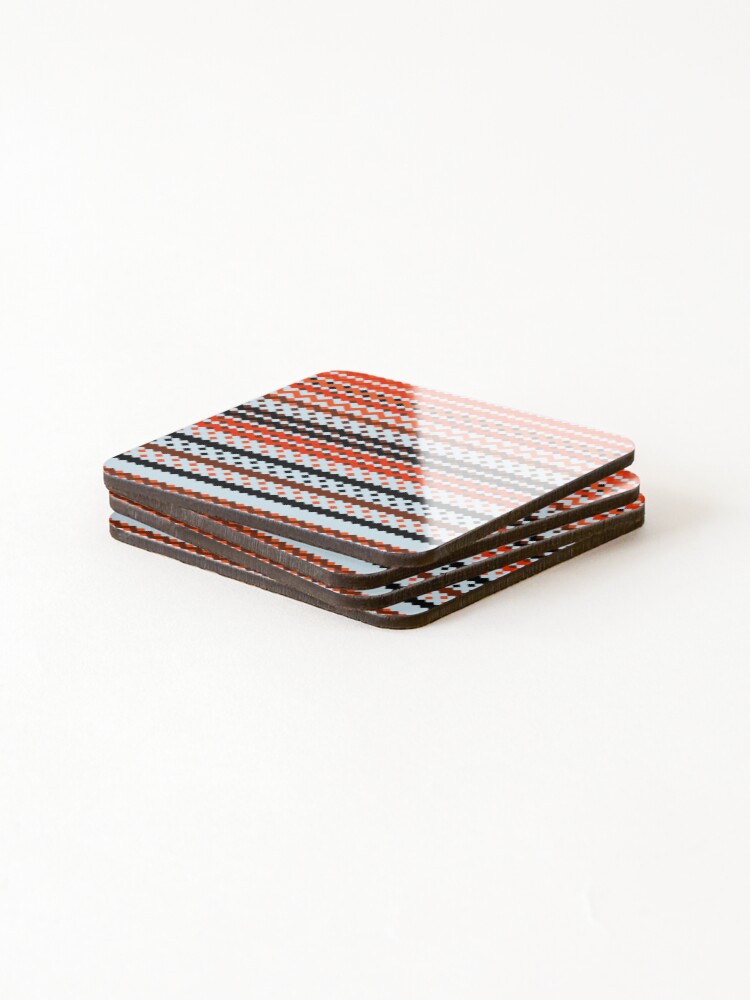 Thumbnail 4 of 5, Coasters (Set of 4), Sawtooth 25 designed and sold by genpythonart.