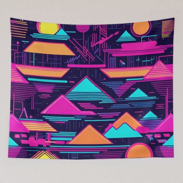Item preview, Neon Desert Pattern. designed and sold by ARichArts.