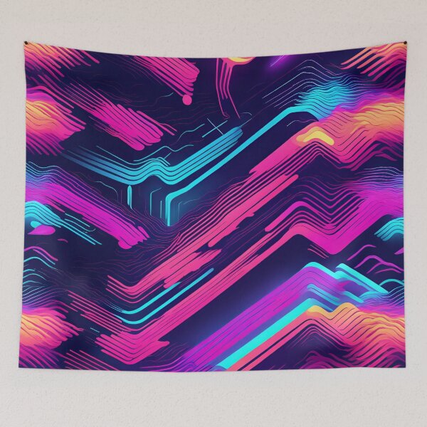 Item preview, Neon Abstract Pattern. designed and sold by ARichArts.