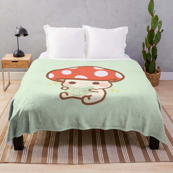 Item preview, Cartoon Mushroom Reading Book designed and sold by cutecozynook.