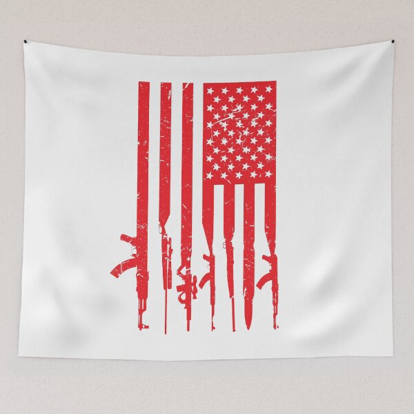 Item preview, Gun Flag Merica I Love America Women Men Costume USA Flag Fourth Of July American Pride designed and sold by shoptshirtswag.