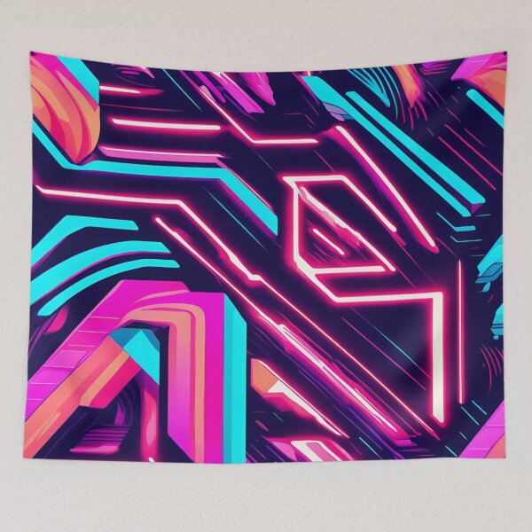 Item preview, Neon Abstract Pattern. designed and sold by ARichArts.