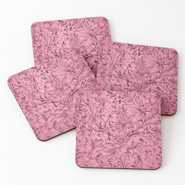 Item preview, Elegance in Bloom: Pink Floral Pattern with Intricate Details designed and sold by PatternXS.