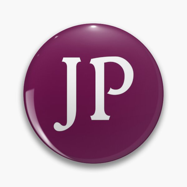 Item preview, JP Initials Monogram White Letters designed and sold by Jeallan Designs.