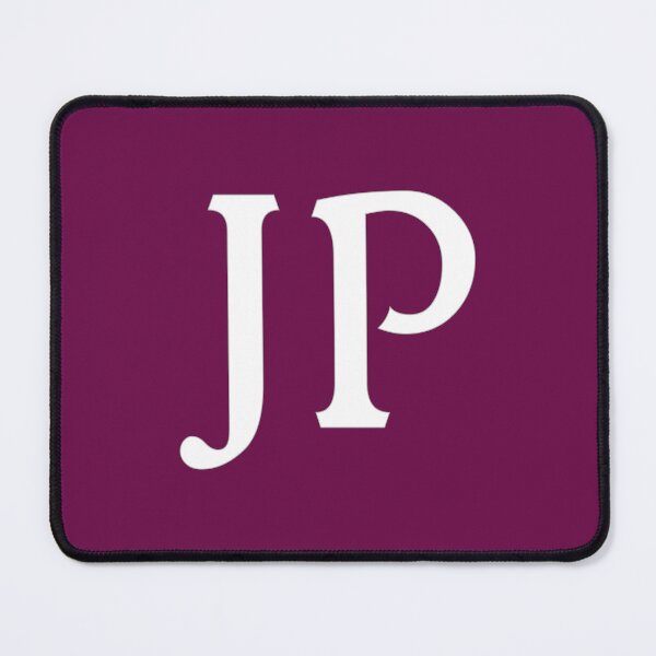 Item preview, JP Initials Monogram White Letters designed and sold by Jeallan Designs.