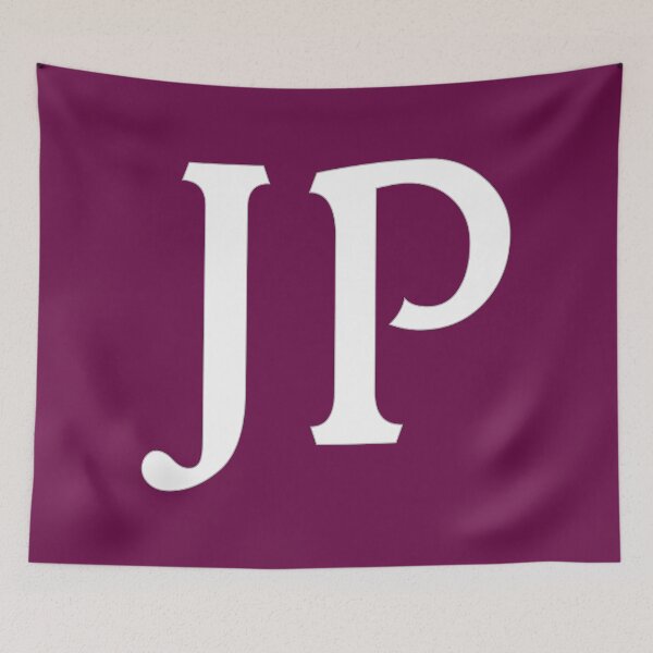 Aperçu de l'œuvre JP Initiales Monogramme Lettres blanches créée et vendue par Jeallan Designs.