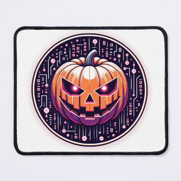 Item preview, CyberPumpkin: Neon Nights Halloween Tee designed and sold by JohannesLux.