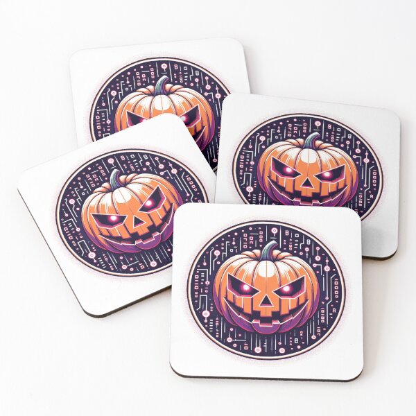Item preview, CyberPumpkin: Neon Nights Halloween Tee designed and sold by JohannesLux.