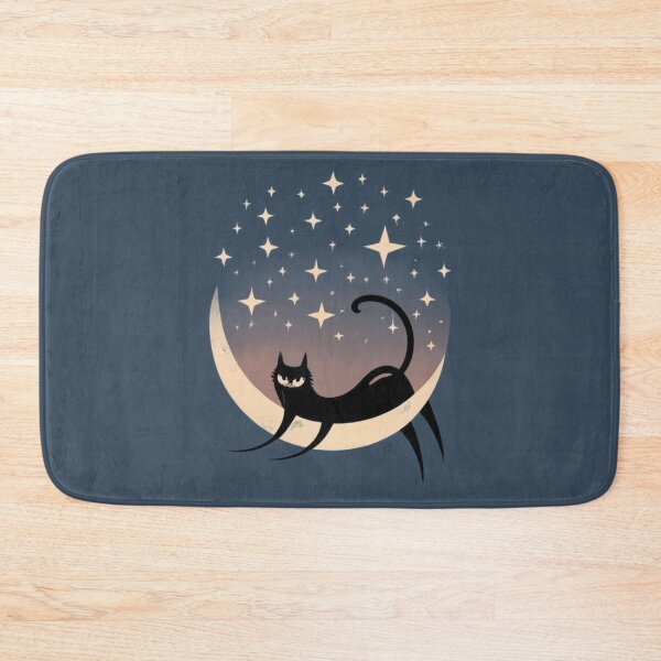 Item preview, Lucky Black Cat On The Moon designed and sold by brytfanna.